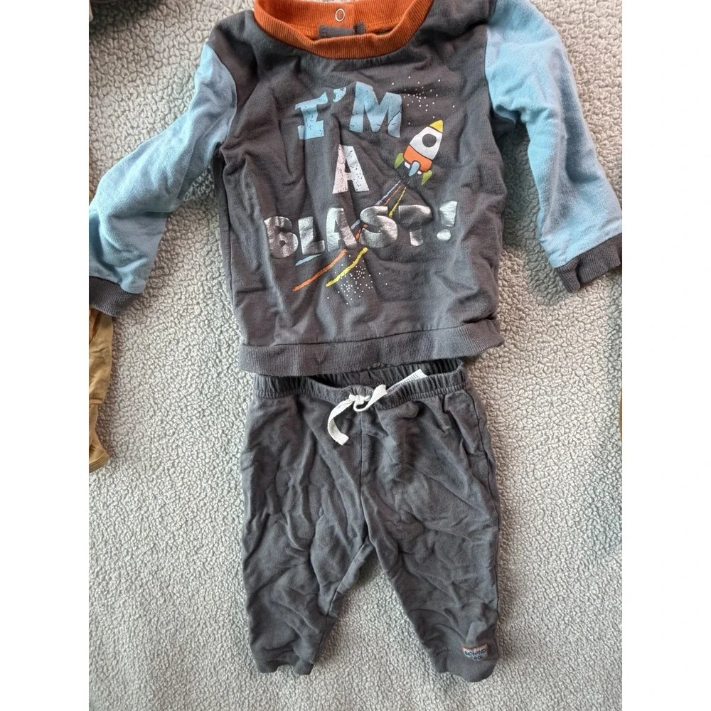 Baby Boys 18M Clothing Lot 7 Pc Kyte Baby Marvel Cat & Jack Garanimals